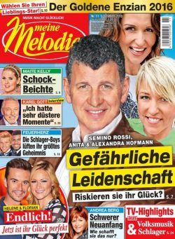 Meine Melodie – 20 Oktober 2016