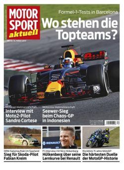 MOTORSPORT aktuell – 09 Marz 2017