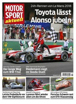 MOTORSPORT aktuell – 21 Juni 2018