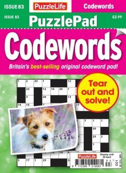 PuzzleLife PuzzlePad Codewords – 23 March 2023