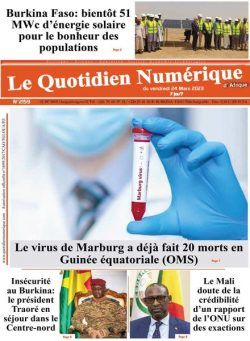 Quotidien Numerique d’Afrique – 24 mars 2023