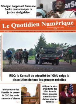 Quotidien Numerique d’Afrique – 31 mars 2023