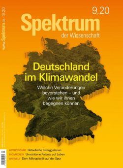 Spektrum der Wissenschaft – August 2020