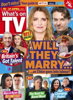 What’s on TV – 15 April 2023