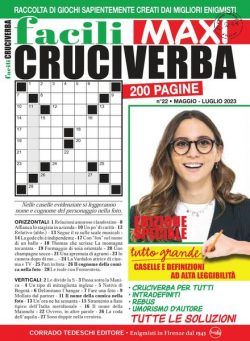 Facili Cruciverba – giugno 2023