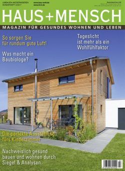 Haus + Mensch – Oktober 2017