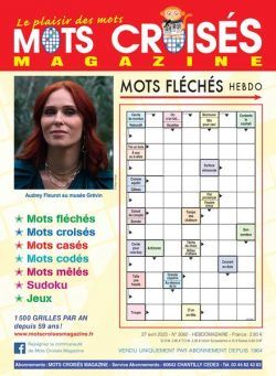 Mots Croises Magazine – 27 avril 2023