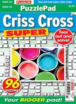 PuzzleLife PuzzlePad Criss Cross Super – 18 May 2023