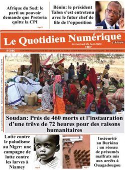 Quotidien Numerique d’Afrique – 26 avril 2023