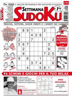 Settimana Sudoku – 19 aprile 2023