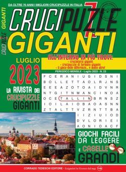 Crucipuzzle Giganti – 15 giugno 2023