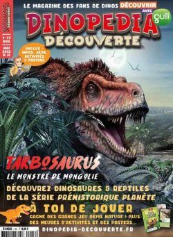 Dinopedia Decouverte – Mai 2023