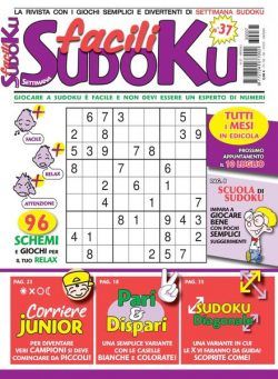 Facili Sudoku – giugno 2023