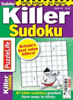 PuzzleLife Killer Sudoku – 25 May 2023