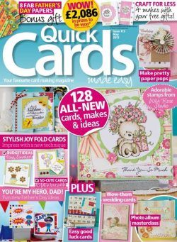 Quick Cards Made Easy – April 2013