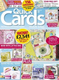 Quick Cards Made Easy – March 2014