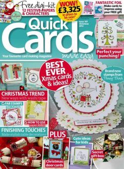 Quick Cards Made Easy – November 2012