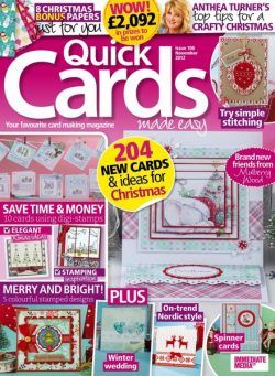 Quick Cards Made Easy – October 2012