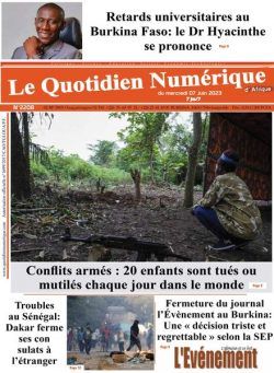 Quotidien Numerique d’Afrique – 07 juin 2023