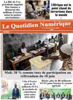 Quotidien Numerique d’Afrique – 23 juin 2023