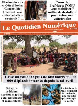 Quotidien Numerique d’Afrique – 26 mai 2023