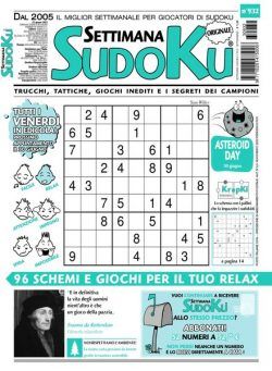 Settimana Sudoku – 21 giugno 2023