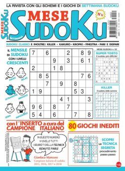 Settimana Sudoku Mese – 15 giugno 2023