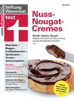 Stiftung Warentest Test – April 2016