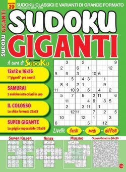 Sudoku Giganti – giugno 2023