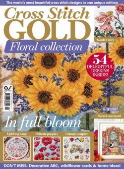 Cross Stitch Gold Florals – June 2023