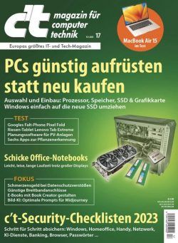 c’t Magazin fur Computertechnik – 15 Juli 2023