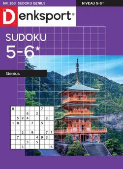 Denksport Sudoku 5-6 genius – 20 juli 2023