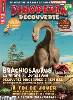 Dinopedia Decouverte – Juin 2023