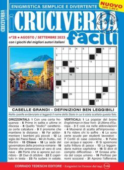 I Cruciverba Facili – agosto 2023