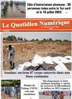 Quotidien Numerique d’Afrique – 14 juillet 2023