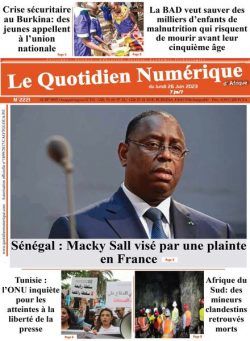 Quotidien Numerique d’Afrique – 26 juin 2023