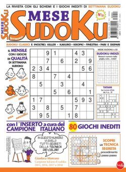 Settimana Sudoku Mese – luglio 2023