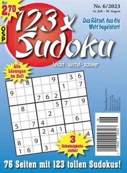 123 x Sudoku – Nr 6 2023