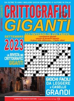 Crittografici Giganti – Settembre 2023