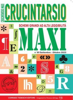 Crucintarsio – 9 Agosto 2023