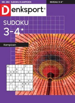 Denksport Sudoku 3-4 kampioen – 3 Augustus 2023