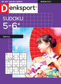 Denksport Sudoku 5-6 genius – 10 Augustus 2023