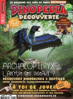 Dinopedia Decouverte – Aout 2023