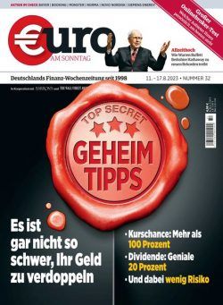 Euro am Sonntag – 11 August 2023