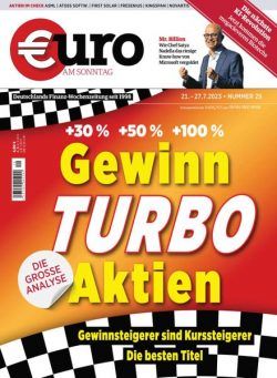 Euro am Sonntag – 21 Juli 2023