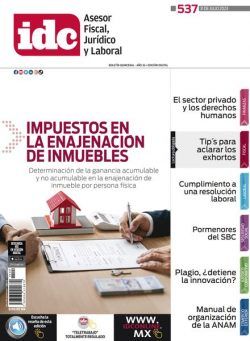 IDC Asesor Fiscal Juridico y Laboral – 31 Julio 2023