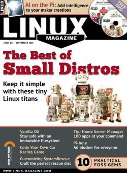 Linux Magazine USA – Issue 274 – September 2023