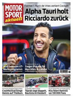 MOTORSPORT aktuell – 19 Juli 2023