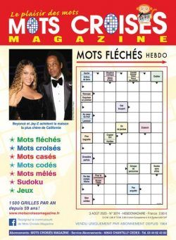 Mots Croises Magazine – 3 Aout 2023