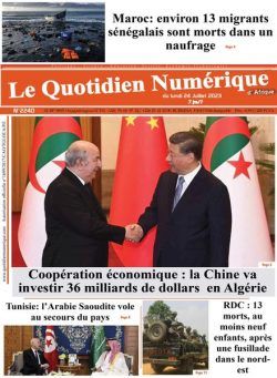 Quotidien Numerique d’Afrique – 24 juillet 2023